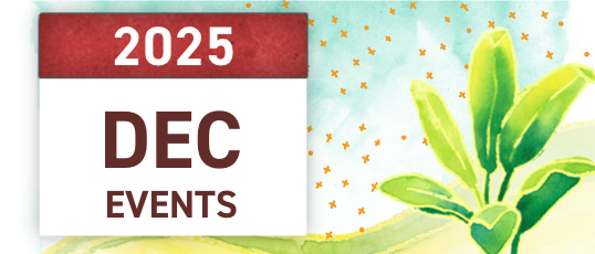 KOKA 2025 Web Calendar - DECEMBER 2025 November Events Graphic