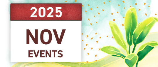 KOKA 2025 Web Calendar - NOVEMBER 2025 November Events Graphic